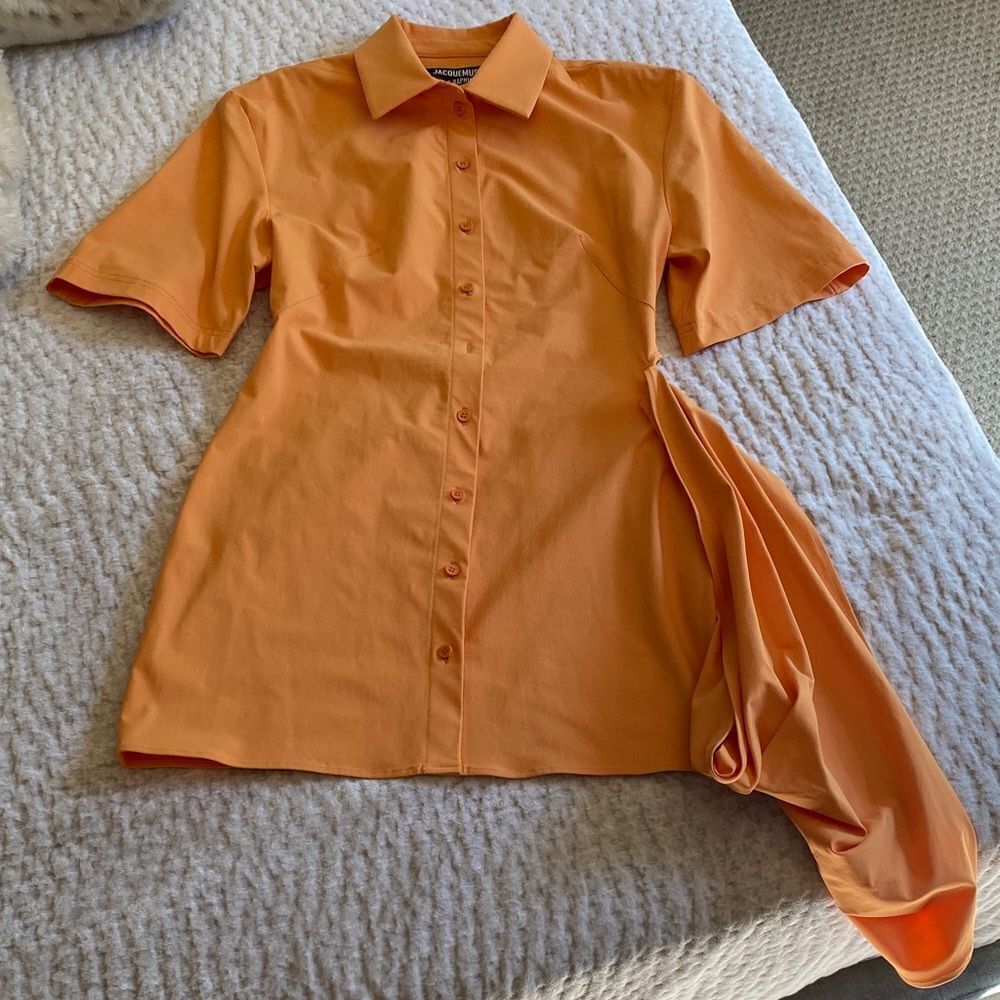 Jacquemus Orange Collared Shirt